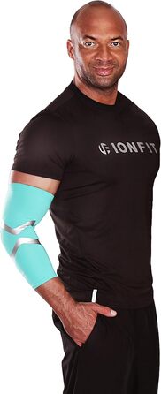 Компресійний рукав Ionfit Compression Sleeve для ніг/колін, рекомендований Detlef Soost, проти запаху, антибактеріальний, розміри S-XXL, чорний, L