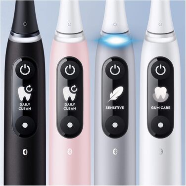 Електрична зубна щітка Oral-B iO 6N, чорна, Bluetooth, 2 щітки, 1 дорожній кейс