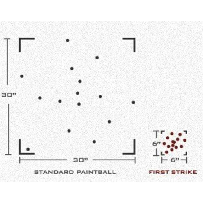 Патронів First Strike, відмінна дальність і точність для маркерів T15 EMF100 Cal.68 для пейнтболу, 68 150