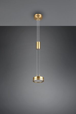 Світлодіодний торшер Trio Lights Franklin 426510208, Метал в т.ч. 35 Вт LED, Зміна кольору, Диммер (латунний матовий, підвісний 1-полум'я)