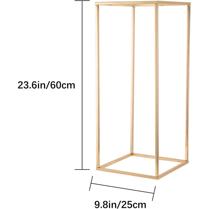 Золота весільна ваза-колона VINCIGANT, металева квіткова основа вази квіткова підставка ваза центральний елемент ваза для столів, золотий тримач для квітів для домашньої вечірки весільні прикраси, 60см висота набір з 5 60см 5 шт. золото