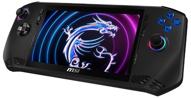 Ігровий ноутбук MSI Claw A1M-036, 7-дюймовий IPS-дисплей FHD 120 Гц, процесор Intel Core Ultra 5 135H, 16 ГБ оперативної пам'яті, 512 ГБ SSD, Intel Arc Graphics, Windows 11 Home, чорний