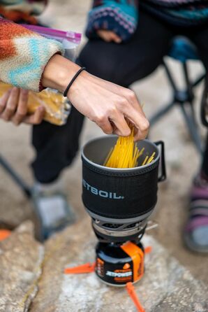 Система приготування їжі для кемпінгу та рюкзаків Jetboil MiniMo з регульованим регулюванням нагріву Вуглецеве волокно