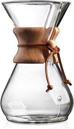 Кавоварка Chemex CM-10A, банка, 900 мілілітрів, прозора ука прозора