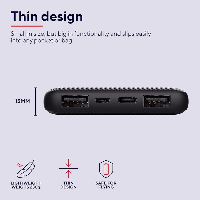 Мобільний телефон, смартфон, iPhone, iPad, Samsung, Xiaomi, планшет, 10000 mAh, Sustainable, USB C External Battery, Portable Charger 3A, Power Bank