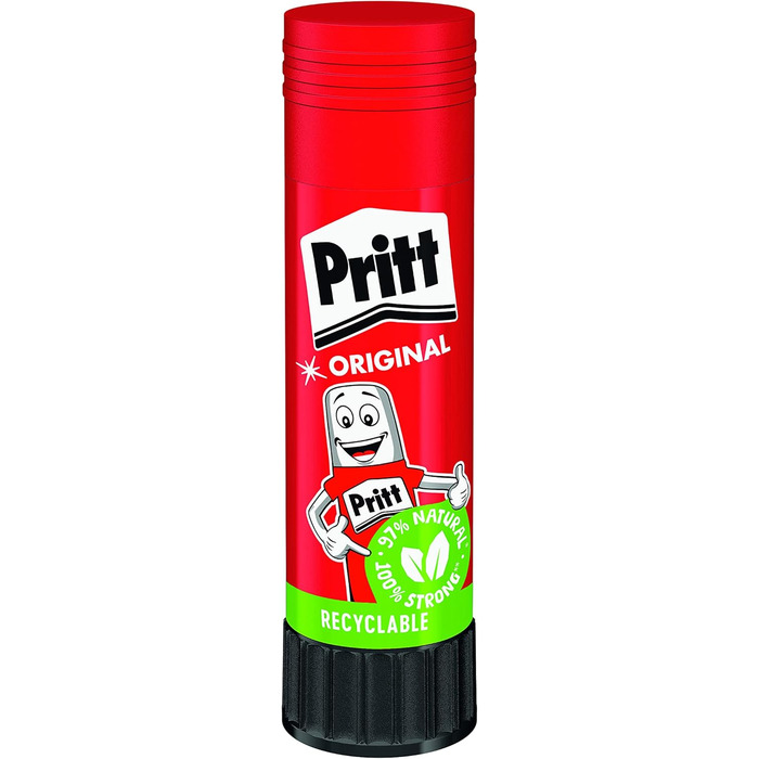 Клей-олівець Pritt, безпечний і зручний для дітей клей для декоративно-прикладного мистецтва, міцний клей для шкільного та офісного приладдя, ручка Pritt 50x43 г