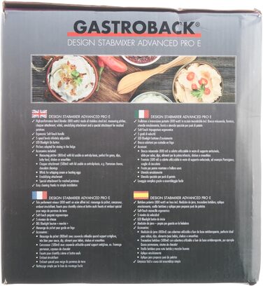 Ручний блендер GASTROBACK Design Advanced Pro E, чорний, сріблястий