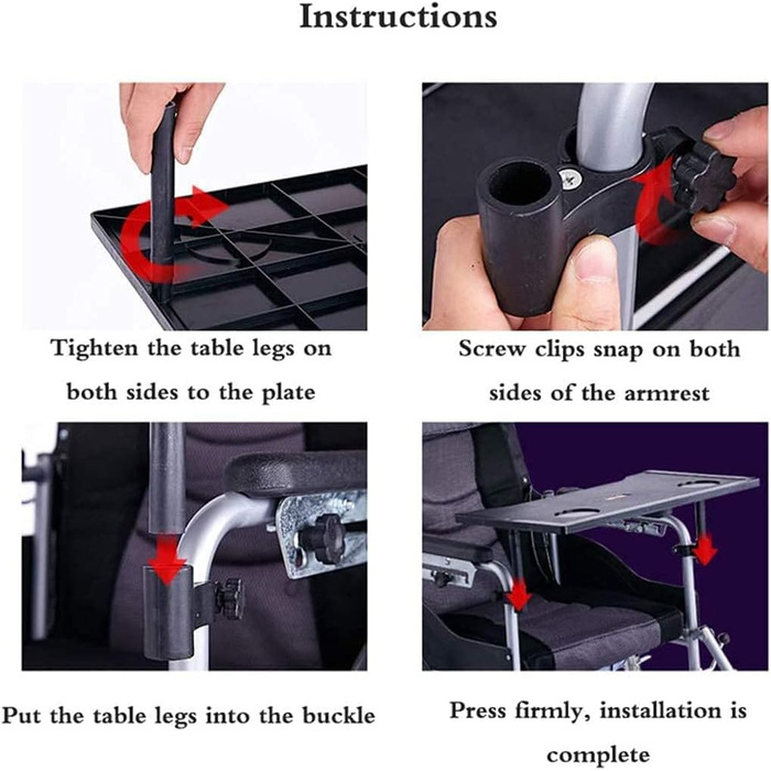 Інвалідний візок TrTable, дошка для обіднього столу для інвалідних візків, універсальні лотки для інвалідних візків для пацієнтів та людей похилого віку для письма, читання та прийому їжі, підходять для користувачів інвалідних візків для дорослих