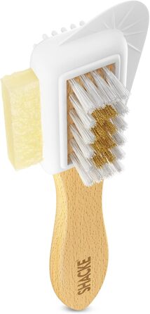 Щітка для замші та нубуку Shacke 4-Way Leather Brush Cleaner для замші та нубуку (бічна гумка) з бічною гумкою