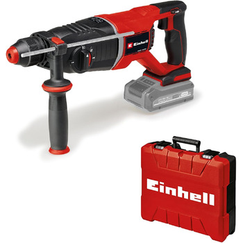 Акумуляторний перфоратор Einhell Professional TP-HD 18/26 D Li BL-Solo Power X-Change (18 В, безщітковий, 2,6 Дж, SDS-plus, свердління 26 мм в бетоні, D-подібна рукоятка, кейс, без акумулятора) без акумулятора та зарядного пристрою