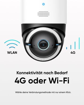 Камера спостереження eufy 4G LTE з Wi-Fi, функцією повороту та нахилу 4K UHD, бездротова, працює від сонячних батарей із сонячною панеллю, відстежує людину/транспортний засіб на основі штучного інтелекту, включаючи SIM-карту