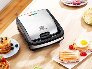 Тарілка Tefal XA800612 Snack Collection Серцеві вафлі, номер 6, форма серця, оптимальне зберігання наборів тарілок через практичну коробку для зберігання