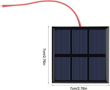 Сонячні панелі Kuuleyn 0,7 Вт 1,5 В, сонячні батареї для дому, портативна міні-сонячна панель DIY Power Module Charger Сонячна система DIY для батареї 1,2 В з дротом 7070 мм