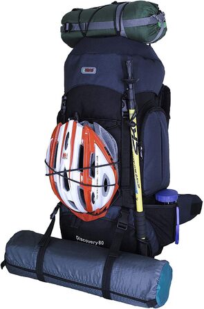 Рюкзак для кемпінгу HBAG Discovery 80L 5400ci Inner Frame, темно-синій