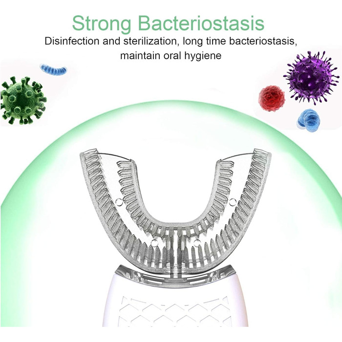 Ультразвукова зубна щітка, 360 градусів U-подібна електрична автоматична звукова зубна щітка Електрична зубна щітка для дітей
