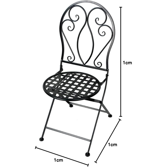 Металевий стілець Primaster Прованс Iron Black Garden Chair