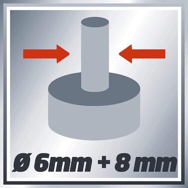 Фрезер Einhell TE-RO 1255 E (1200 Вт, цанга Ø 6 і 8 мм, висота ходу 55 мм, електронне регулювання швидкості, блокування шпинделя, легка заміна інструменту)