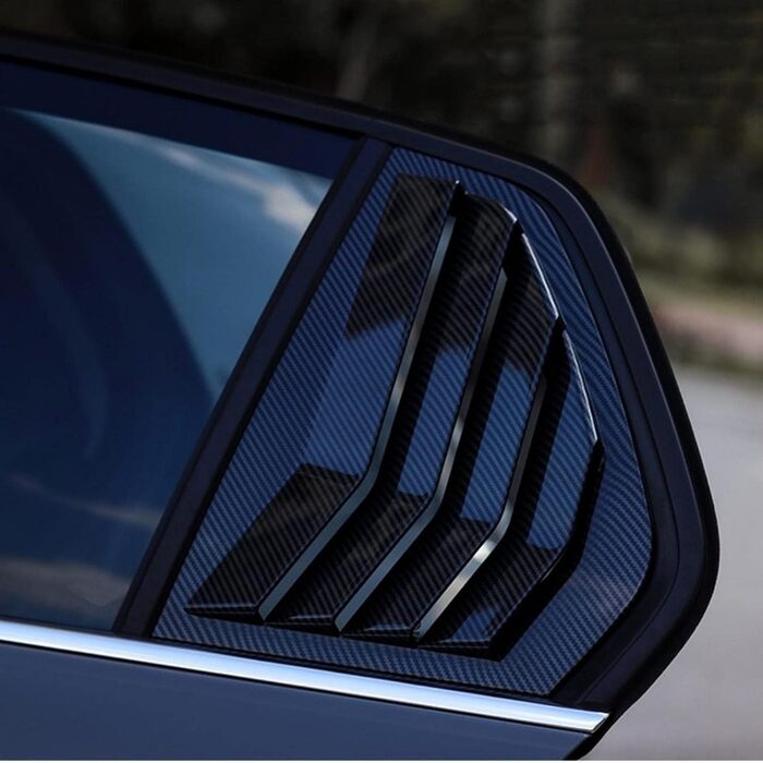 Комплект захисних плівок для автомобільних жалюзі JEZOE Side Window Spoiler Cover, для VW Golf 8 MK8 GTI GTI GTD R TSI TDI R-line 2020-2022 Gloss Black