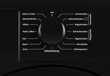 Сушарка Telefunken T-K8-11-B-V2, на 7 кг з 15 програмами із захистом від складок і переворотом барабана, чорний