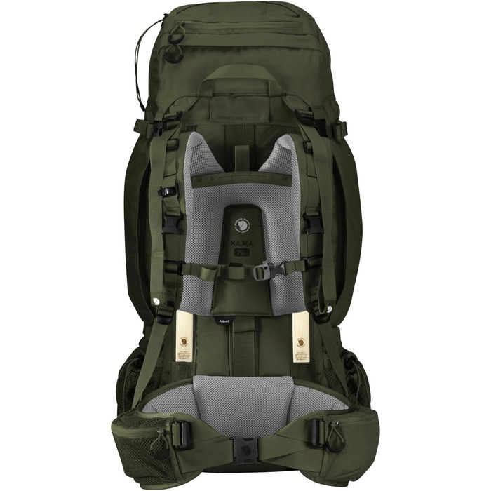 Рюкзак туристичний унісекс Fjllrven Kajka Hiking Backpack (1 упаковка) 37x80x29 см (Ш x В x Г) лісовий зелений