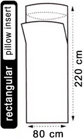 Спальний мішок LOWLAND OUTDOOR хатина шовк, синій, 220 x 85 см