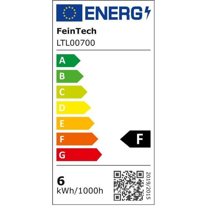 Світлодіодна лампа для монітора FeinTech LTL00700 USB, компактна настільна лампа, яскравість регулюється, регульована колірна температура від білого денного світла до теплого білого, затискна лампа з можливістю нахилу, чорний