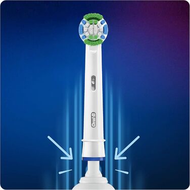 Щітки Oral-B Precision Clean зі щетиною CleanMaximiser для оптимального очищення, 10 шт. у комплекті з електричною зубною щіткою Vitality 100