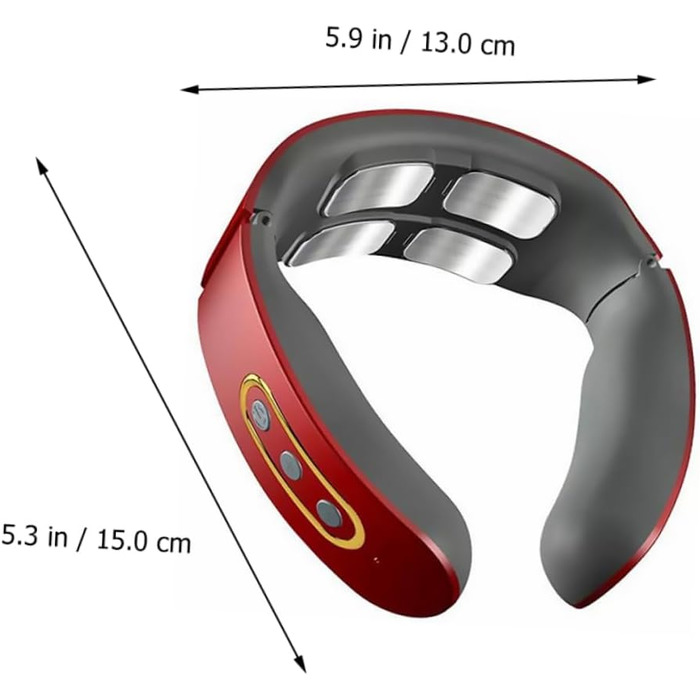 Комплект Масажер для шийного відділу хребта Масажер для шийних хребців Бездротовий імпульсний масажер Бездротовий масажер для шиї Масажери для шиї Розумний імпульсний масажер, 1