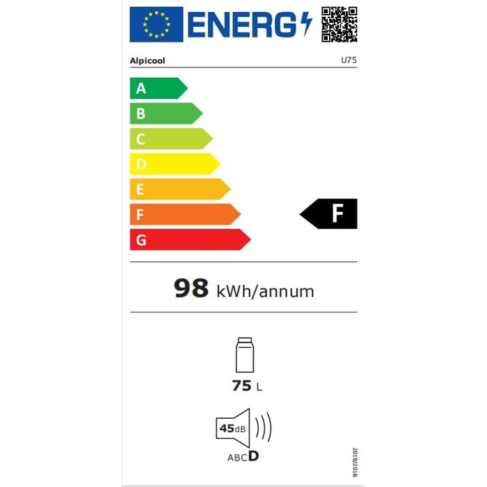 Компресор cool box 74L, cool box автомобільний з керуванням WiFi APP, компресор cool box 12/24 В і 100-240 В, cool box електричний до -20 C для автомобіля, вантажівки, човна, будинку на колесах, кемпінгу 74L чорний