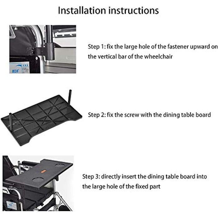 Піднос для інвалідного візка SLZHEE, аксесуари для столу з підстаканником, універсальні підноси, стіл для їдальні, портативні аксесуари для столу для інвалідного візка для їжі, читання, відпочинку, відмінна якість
