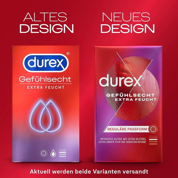 Презервативи Durex Sensitive - Gossamer Thin Extra Moist зі змащувальним покриттям для більш інтенсивних відчуттів - 2 упаковки (2 x 8 шт. ) 8 шт. (2 упаковки)