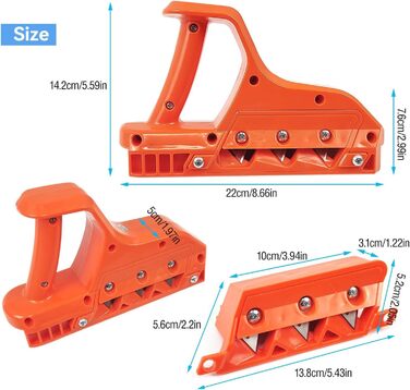 Швидкий різак для гіпсокартону, Точний кромкоріз для гіпсокартону 45-60 градусів з 3 лезами, ручний рубанок, інструмент для обрізки гіпсокартону, хвойних порід деревини