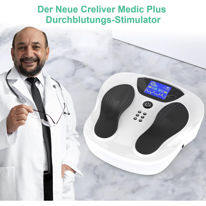 Стимулятор кровообігу Creliver Medic Pro для стоп і ніг, білий