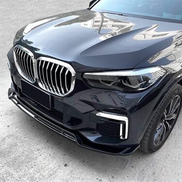 Автомобільний передній спойлер для BMW X5 G05 M Sport 2019 2020 2021 2022, Спойлер переднього бампера автомобіля Canards Губа переднього нижнього бампера Protector, B-Nero Normal B-Nero