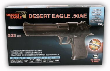 Пістолет Softair 203858 Desert Eagle50AE калібр 6 мм тиск пружини 0,5 джоуля