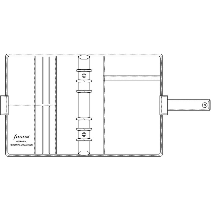 Органайзер для персонального паперу Filofax Metropol (95 x 171 мм), чорний