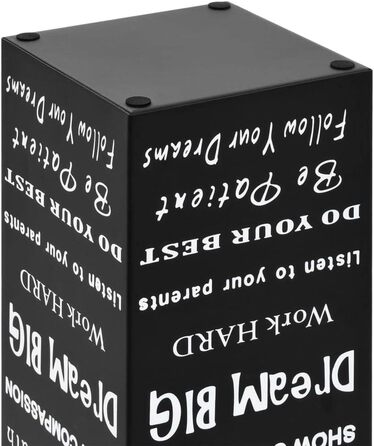 Підставка для парасольки Текстовий дизайн Сталева підставка для парасольки Тримач для парасольки чорний
