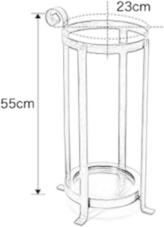 Підставка для парасольки, металева підставка для парасольки, сучасний круглий тримач для парасольки, знімний піддон для крапель, нержавіюча та водонепроникна, тростина для ходьби та тростина, стійка для зберігання парасольки своїми руками