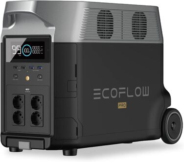 Портативна електростанція EF ECOFLOW DELTA PRO, розширюваний генератор електроенергії 3,6 кВтгод25 кВтгод, для дому, подорожей, невеликі дефекти упаковки, невикористаний продукт (відновлений)