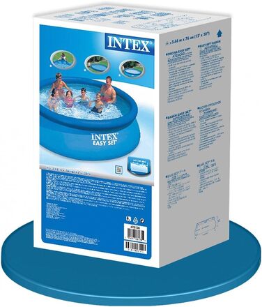 Басейн Intex Easy Set - надземний басейн, синій, 366 см x 366 см x 76 см