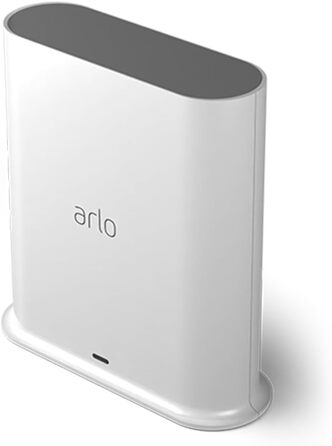 Сертифікований аксесуар Arlo, SmartHub, локальне сховище - USB-накопичувач, Wi-Fi WLAN 2,4 ГГц, сумісність із камерами та дверними дзвінками Arlo, підключення Apple HomeKit, кабель Ethernet, білий