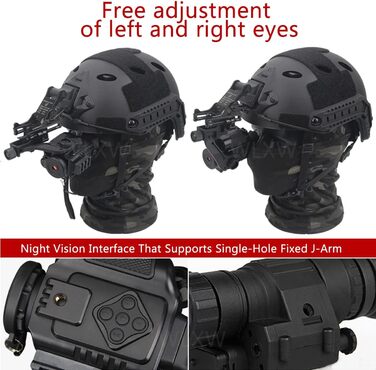 Для приладу нічного бачення PVS-14 PVS-7 J Arm Adapter PVS 14 Mount For Fast M88 Mich Helmet (Black) Ab