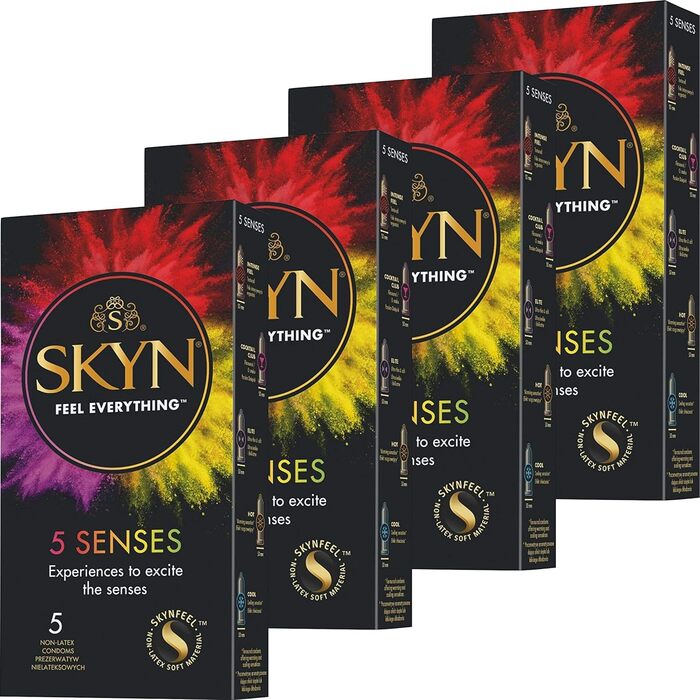 Презервативи без латексу від Sensoprene (4), 5 Senses Condoms Mix -