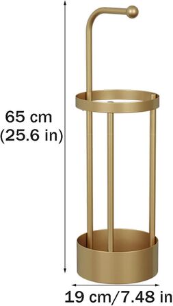 Легка розкішна підставка для парасольок UIHECTA, тримач для вхідної парасольки, металева окремо стояча підставка для парасольки, кругла підставка для парасольки, для довгої короткої парасольки, тростина, тростина для ходьби золота