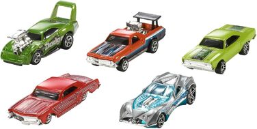 Подарунковий набір литих машинок Hot Wheels 164, по 10 іграшкових машинок, випадковий вибір, іграшкові машинки від 3 років, упаковка з 10 шт. , різнокольорові, 54886 Die-Cast Car Gift Set Random