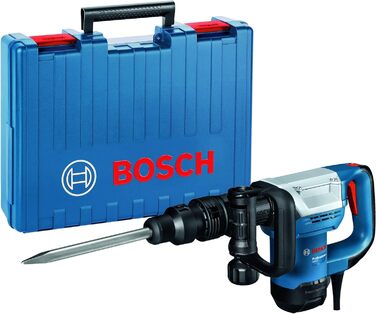 Професійний відбійний молоток Bosch GSH 5 (макс. SDS, енергія удару 7,5 Дж, потужність 1100 Вт, вкл. загострене зубило, кейс)