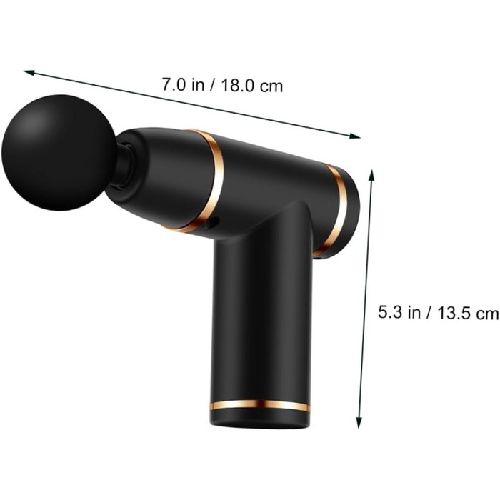 Комплект Fascia Gun Лікування молочною кислотою Масажний пояс з молочною кислотою Rehealthy Slack Tool Електричний масажер для фасції Пристрій для розслаблення тіла USB Масажний апарат Fitness Abs 18X13.5X4CM Чорний, 1