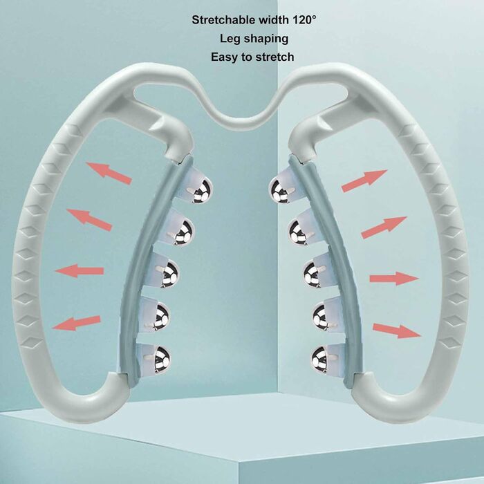 Ролик для масажу від целюліту, ролик для масажу ніг, ролик для масажу м'язів з магнітними кульками, обертання на 360 градусів, знімає біль, ролик для тригерної точки для шиї, руки, ноги, ікри