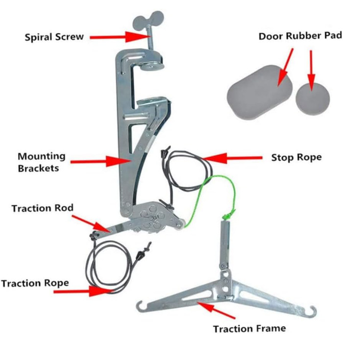 Пристрій для витягування половини шиї, Overdoor Neck Traction Neck Chopper Гамак Пристрій для полегшення болю в шиї для шиї плеча