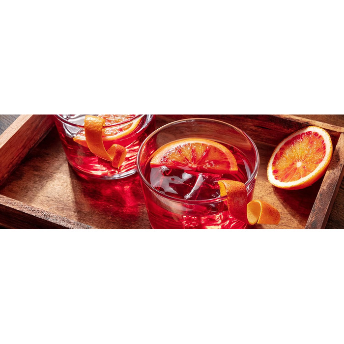 Келихи Negroni Набір для коктейлів з 3 предметів Falco - Fabulous for Negroni, 295 мл, чисте задоволення, безсвинцеве кришталеве скло, включаючи подвійний джигер для змішування, 251.150